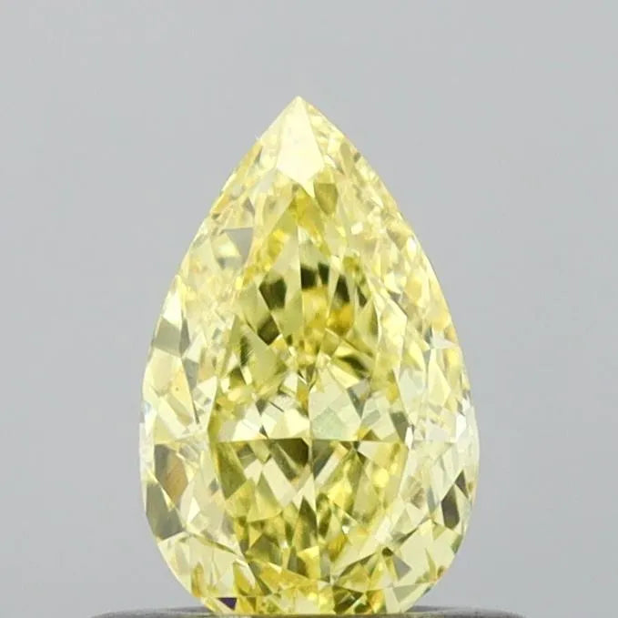 0.51ct Pear Lab Grown Diamond (Colour Fancy Intense Yellow, Clarity VS1, IGI Certified)