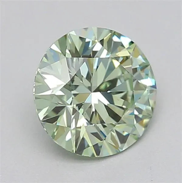 0.51ct Round Lab Grown Diamond (Colour Fancy Intense Green, Clarity VS1, Cut ID, IGI Certified)