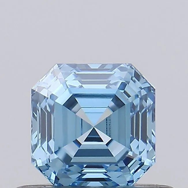 0.52ct Asscher Lab Grown Diamond (Colour Fancy Vivid Blue, Clarity VVS2, IGI Certified)