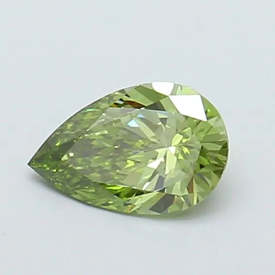 0.52ct Pear Lab Grown Diamond (Colour Fancy Vivid Green, Clarity VS1, IGI Certified)
