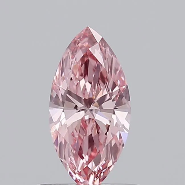 0.53ct Marquise Lab Grown Diamond (Colour Fancy Vivid Pink, Clarity VVS2, IGI Certified)