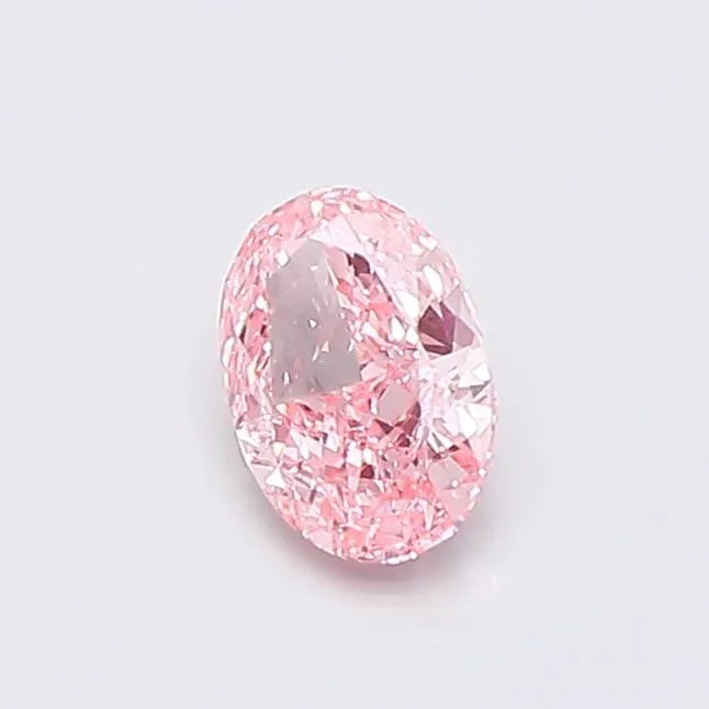 0.53ct Oval Lab Grown Diamond (Colour Fancy Vivid Pink, Clarity VVS2, IGI Certified)