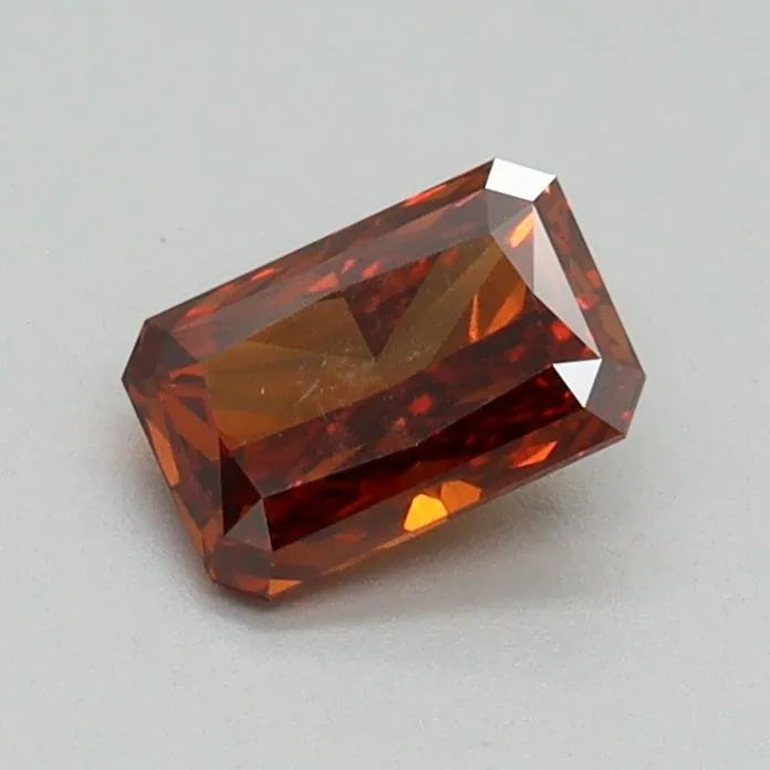 0.53ct Radiant Lab Grown Diamond (Colour Fancy Vivid Orange, Clarity VS1, IGI Certified)