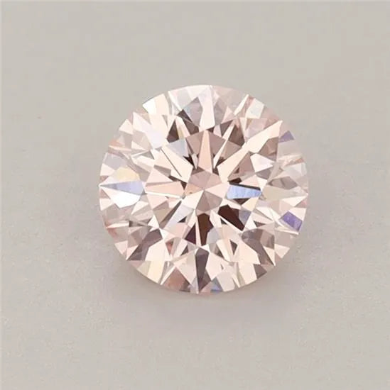 0.53ct Round Lab Grown Diamond (Colour Fancy Pink, Clarity VS2, Cut ID, IGI Certified)
