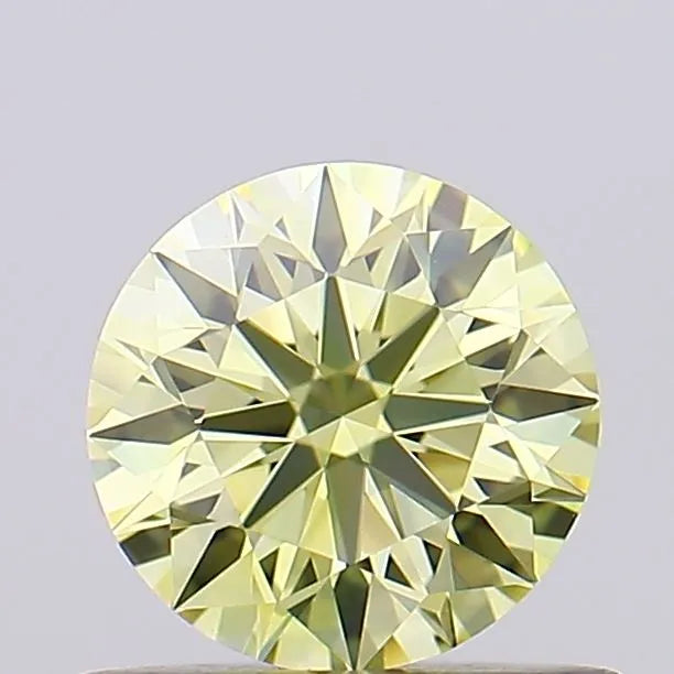 0.53ct Round Lab Grown Diamond (Colour Fancy Yellow, Clarity VVS1, Cut ID, IGI Certified)