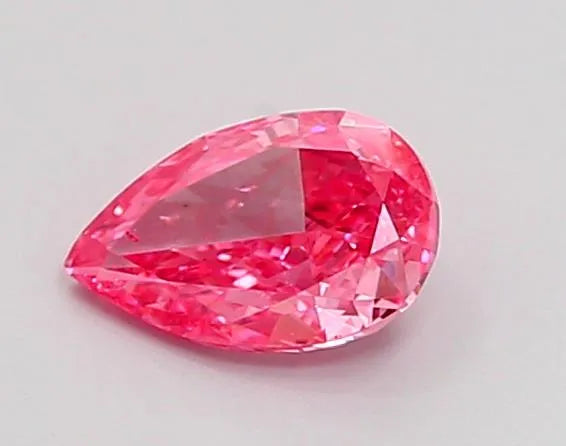 0.54ct Pear Lab Grown Diamond (Colour Fancy Vivid Pink, Clarity VS2, IGI Certified)