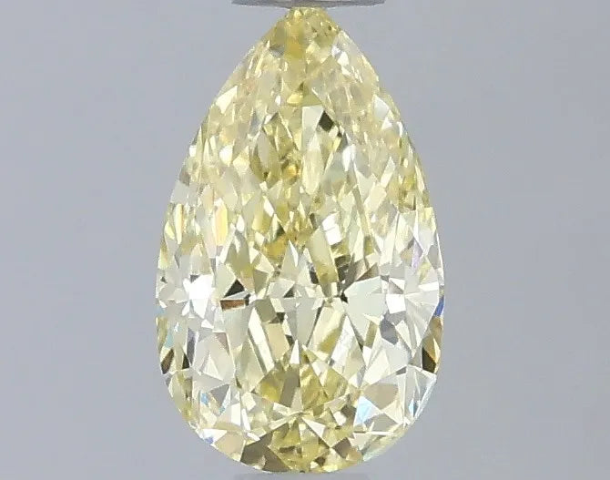 0.54ct Pear Lab Grown Diamond (Colour Fancy Yellow, Clarity VVS2, IGI Certified)
