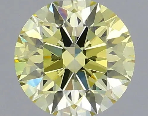 0.54ct Round Lab Grown Diamond (Colour Fancy Yellow, Clarity VVS1, Cut ID, IGI Certified)
