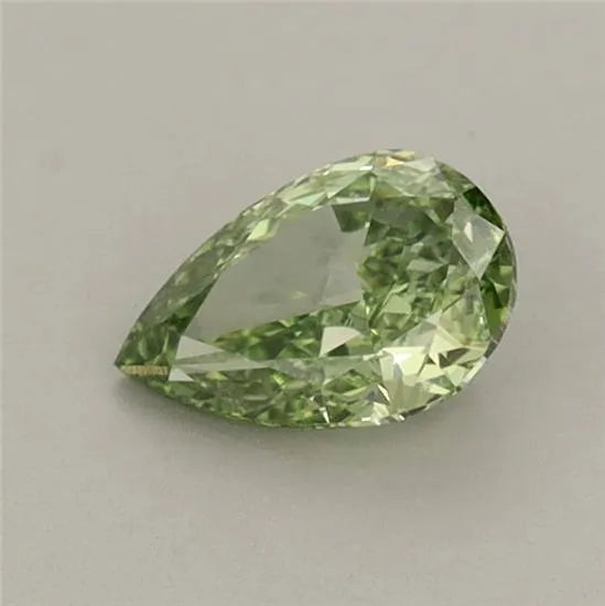 0.55ct Pear Lab Grown Diamond (Colour Fancy Vivid Green, Clarity VS1, IGI Certified)
