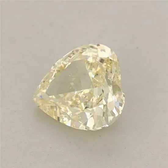 0.57ct Heart Lab Grown Diamond (Colour Fancy Light Yellow, Clarity VS1, IGI Certified)