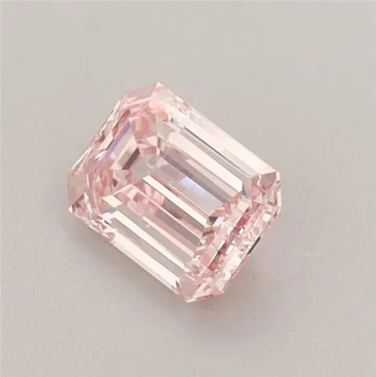 0.58ct Emerald Lab Grown Diamond (Colour Fancy Intense Pink, Clarity VS1, IGI Certified)