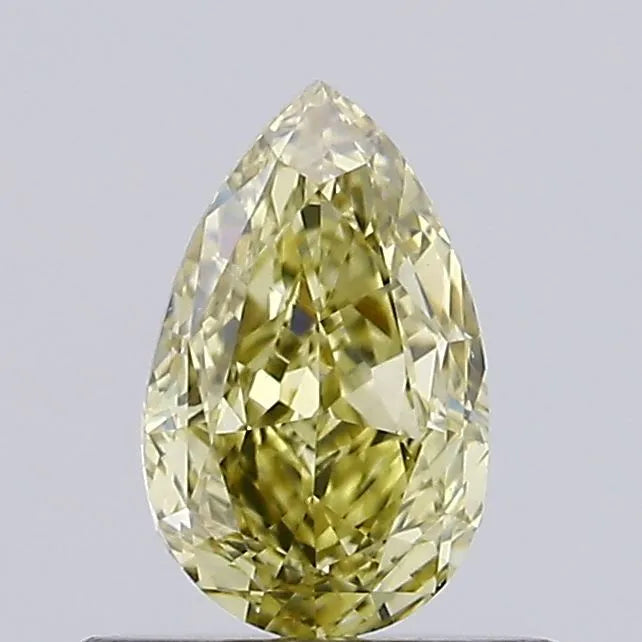 0.58ct Pear Lab Grown Diamond (Colour Fancy Gray Yellow, Clarity VS1, IGI Certified)