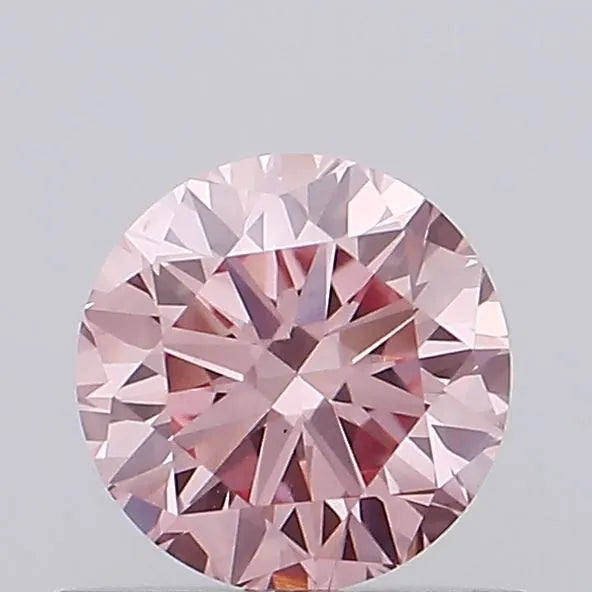 0.60ct Round Lab Grown Diamond (Colour Fancy Vivid Pink, Clarity VS1, Cut VG, IGI Certified)