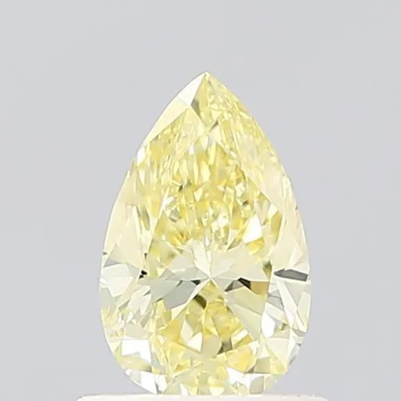 0.61ct Pear Lab Grown Diamond (Colour Fancy Light Yellow, Clarity VVS2, IGI Certified)