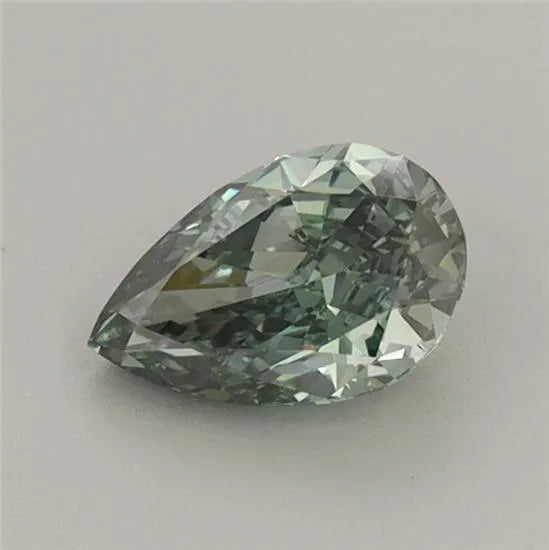 0.61ct Pear Lab Grown Diamond (Colour Fancy Vivid Green, Clarity VS1, IGI Certified)