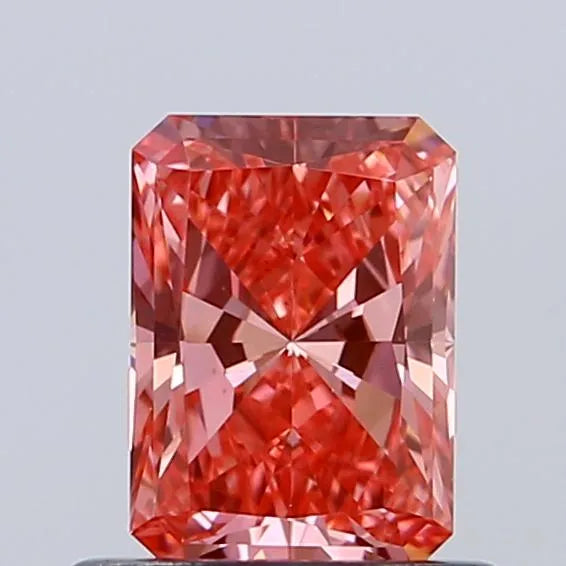 0.62ct Radiant Lab Grown Diamond (Colour Fancy Vivid Pink, Clarity VS1, IGI Certified)