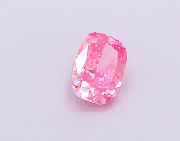 0.63ct Cushion modified Lab Grown Diamond (Colour Fancy Vivid Pink, Clarity VS2, IGI Certified)