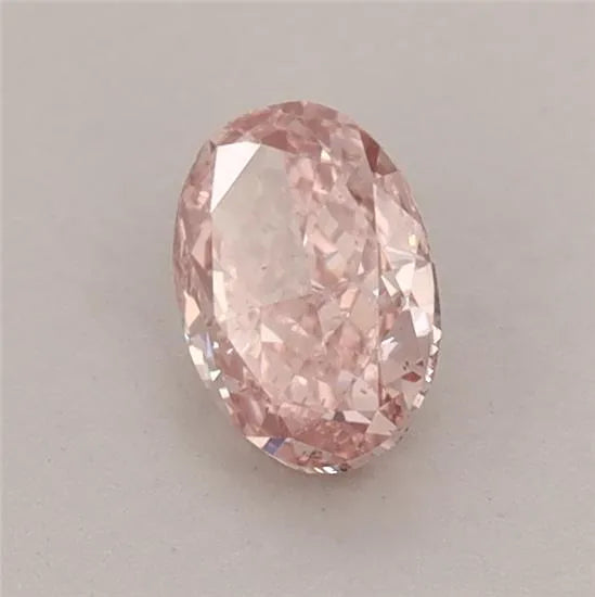 0.64ct Oval Lab Grown Diamond (Colour Fancy Vivid Pink, Clarity VS2, IGI Certified)