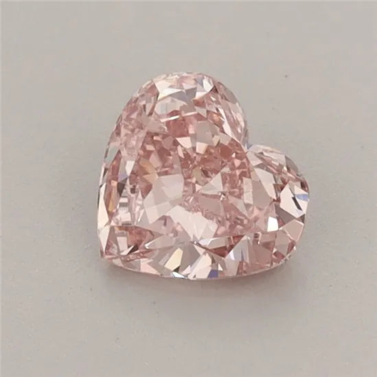0.65ct Heart Lab Grown Diamond (Colour Fancy Intense Pink, Clarity VS1, IGI Certified)