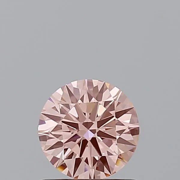 0.66ct Round Lab Grown Diamond (Colour Fancy Vivid Pink, Clarity VVS1, Cut ID, IGI Certified)