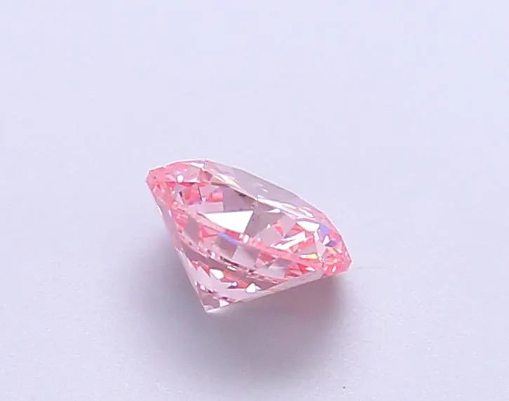 0.67ct Round Lab Grown Diamond (Colour Fancy Intense Pink