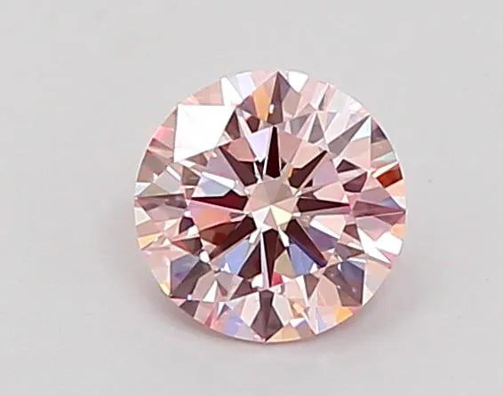 0.69ct Round Lab Grown Diamond (Colour Fancy Pink, Clarity VS1, Cut ID, IGI Certified)