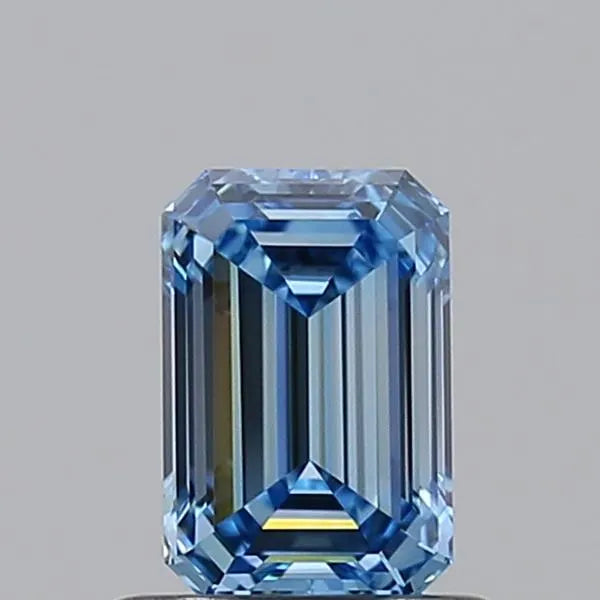 0.70ct Emerald Lab Grown Diamond (Colour Fancy Vivid Blue, Clarity VVS2, IGI Certified)