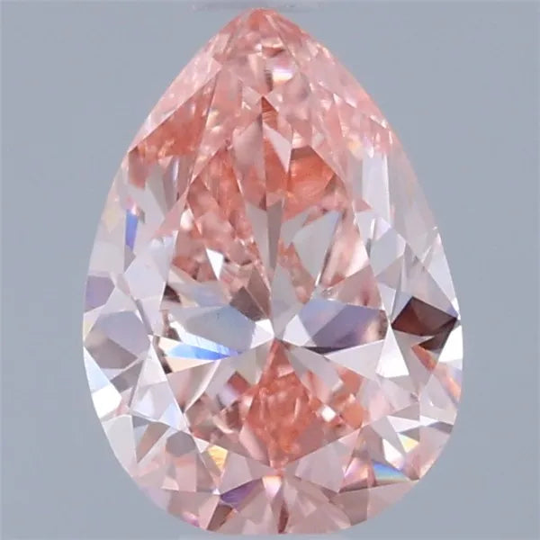 0.70ct Pear Lab Grown Diamond (Colour Fancy Vivid Pink, Clarity VS1, IGI Certified)