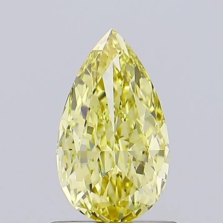 0.70ct Pear Lab Grown Diamond (Colour Fancy Yellow, Clarity VS2, IGI Certified)