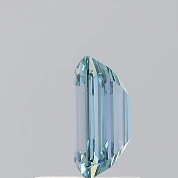 0.72ct Emerald Lab Grown Diamond (Colour Fancy Vivid Blue, Clarity VVS2, IGI Certified)