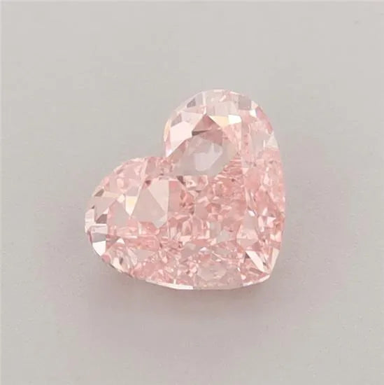 0.72ct Heart Lab Grown Diamond (Colour Fancy Vivid Pink, Clarity VS1, IGI Certified)
