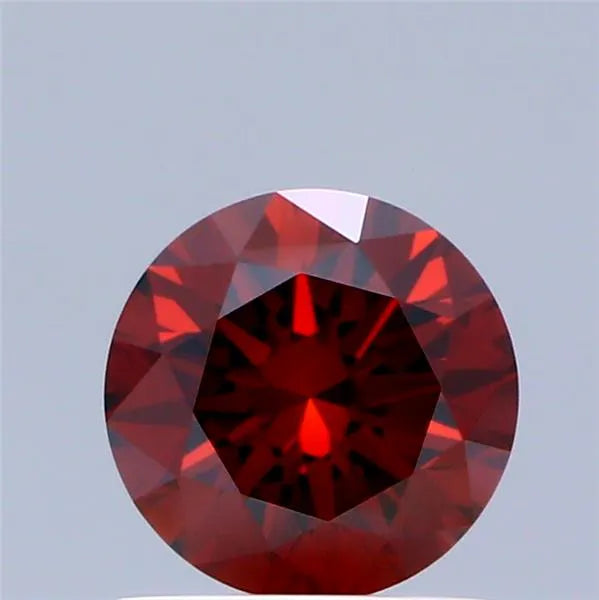 0.72ct Round Lab Grown Diamond (Colour Fancy Deep Orange, Clarity VVS2, Cut VG, IGI Certified)