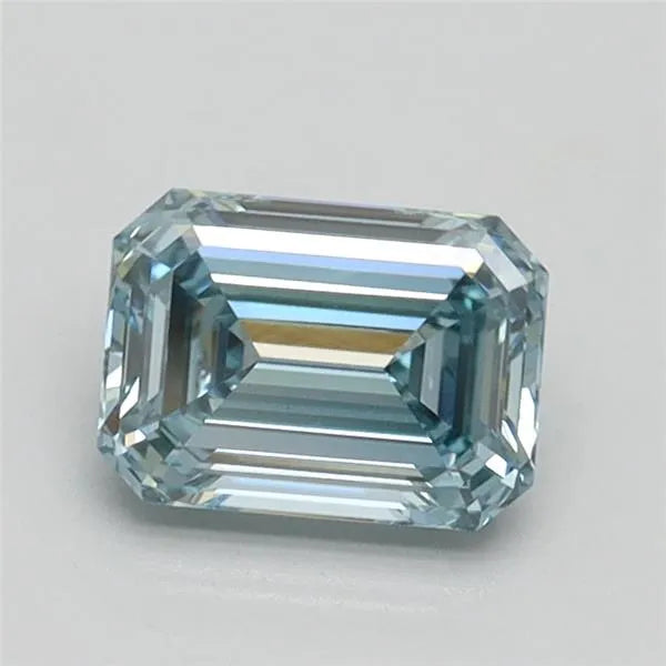 0.73ct Emerald Lab Grown Diamond (Colour Fancy Intense Green Blue, Clarity VVS2, IGI Certified)