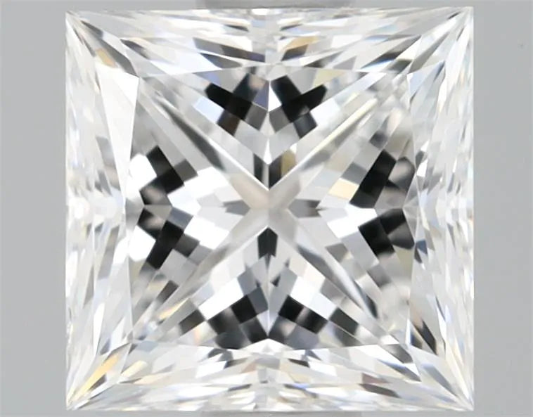 0.73ct Princess Natural Diamond (Colour E, Clarity VVS1, GIA Certified)