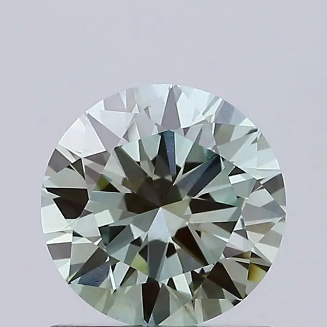 0.73ct Round Lab Grown Diamond (Colour Fancy Intense Green, Clarity VVS2, Cut VG, IGI Certified)