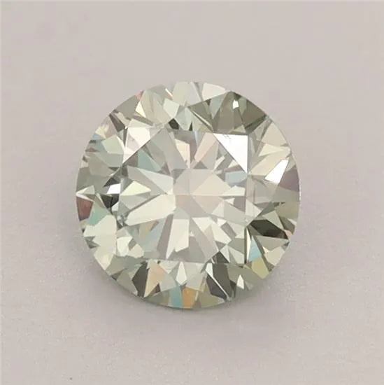 0.75ct Round Lab Grown Diamond (Colour Fancy Vivid Green, Clarity VS1, Cut VG, IGI Certified)