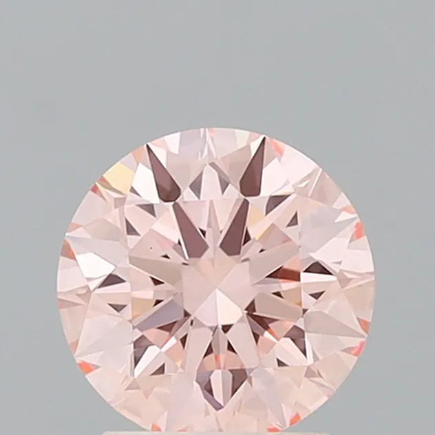 0.75ct Round Lab Grown Diamond (Colour Fancy Vivid Pink, Clarity VVS2, Cut ID, IGI Certified)