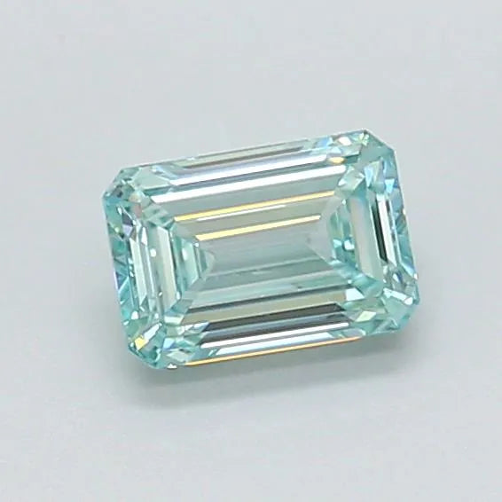 0.77ct Emerald Lab Grown Diamond (Colour Fancy Vivid Green, Clarity VS2, IGI Certified)
