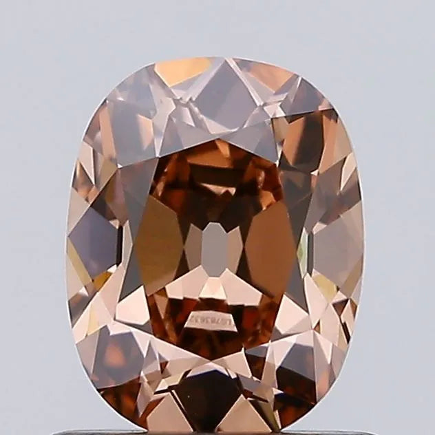 0.78ct Cushion brilliant Lab Grown Diamond (Colour Fancy Brown, Clarity VVS2, IGI Certified)