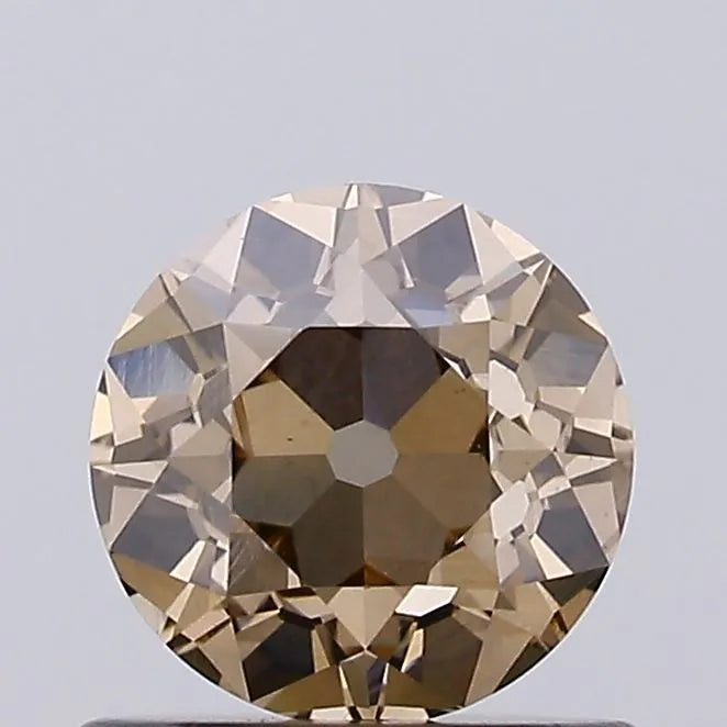 0.78ct Old european cut Lab Grown Diamond (Colour Fancy Light Brown, Clarity VS1, IGI Certified)