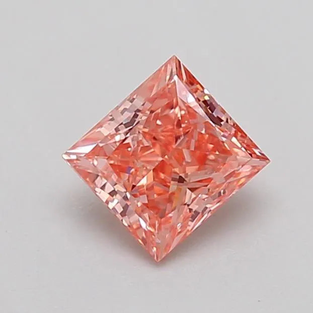 0.78ct Princess Lab Grown Diamond (Colour Fancy Intense Pink, Clarity SI1, IGI Certified)