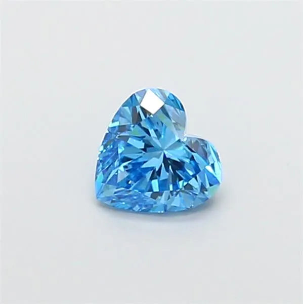 0.79ct Heart Lab Grown Diamond (Colour Fancy Vivid Blue, Clarity VS1, IGI Certified)