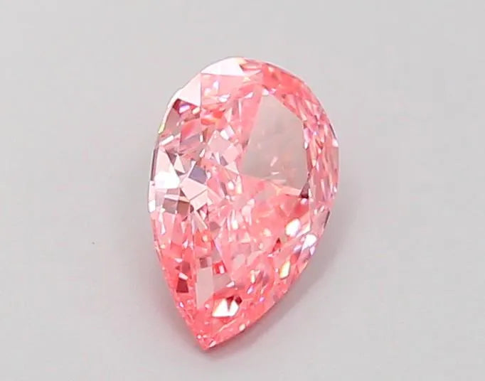 0.80ct Pear Lab Grown Diamond (Colour Fancy Vivid Pink, Clarity VVS2, IGI Certified)