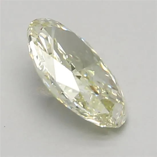 0.82ct Oval Lab Grown Diamond (Colour Fancy Light Greenish Yellow, Clarity VS1, Cut VG, IGI Certified)