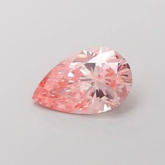 0.83ct Pear Lab Grown Diamond (Colour Fancy Vivid Pink, Clarity VVS2, IGI Certified)