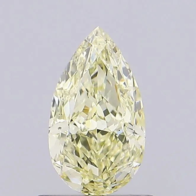 0.84ct Pear Lab Grown Diamond (Colour Fancy Light Yellow, Clarity VS2, IGI Certified)