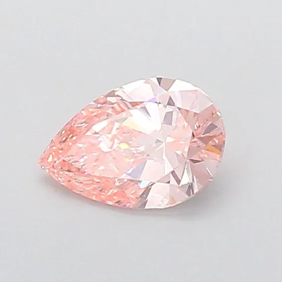 0.85ct Pear Lab Grown Diamond (Colour Fancy Intense Pink, Clarity VVS2, IGI Certified)