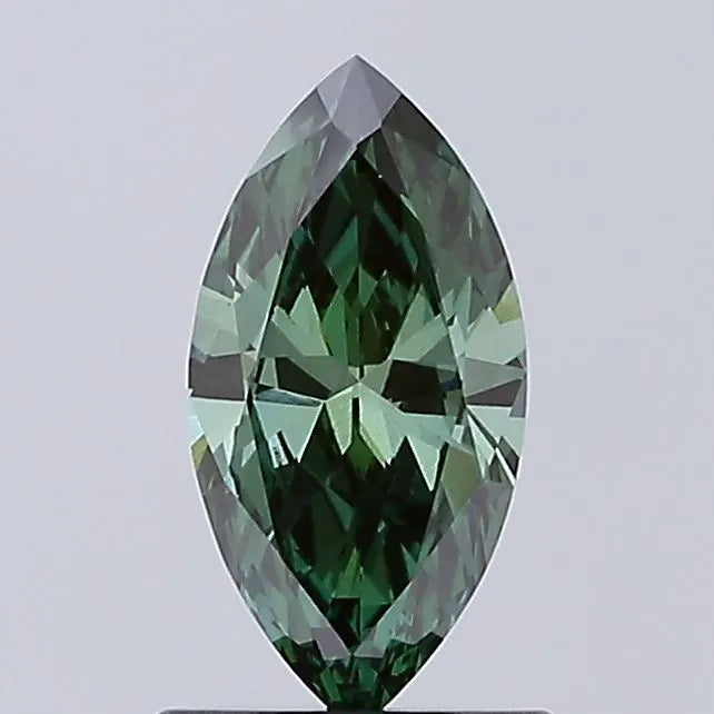0.86ct Marquise Lab Grown Diamond (Colour Fancy Vivid Green, Clarity VS1, IGI Certified)