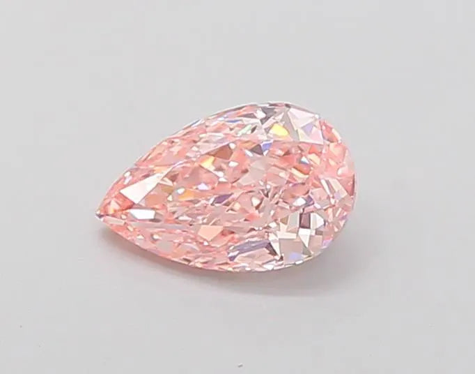 0.87ct Pear Lab Grown Diamond (Colour Fancy Intense Pink, Clarity VS1, IGI Certified)