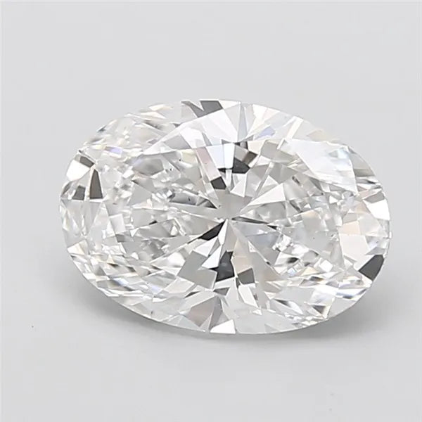 0.90ct Oval Lab Grown Diamond (Colour D, Clarity VVS2, IGI Certified)
